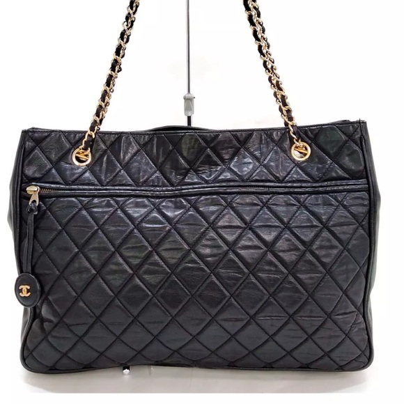 CHANEL CHARM Lambskin Shopper Tote - Picture 1 of 13